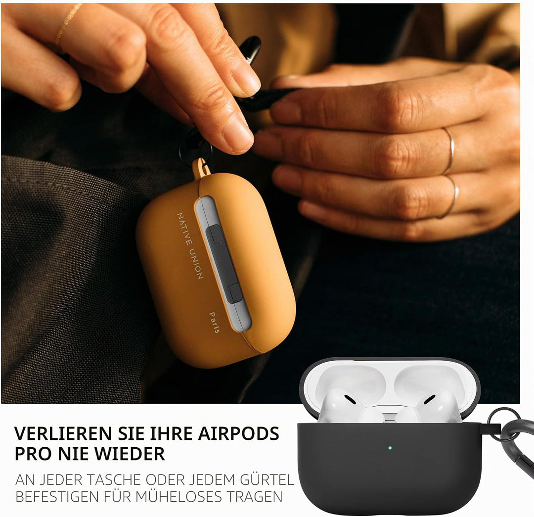 Native Union Roam Case für AirPods Pro 2 – Seidig-Matte Flüssigsilikonhülle – Kompatibel mit AirPods