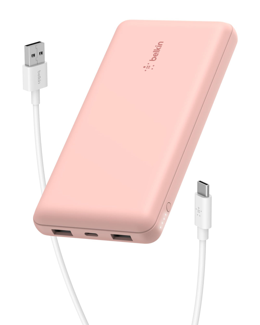 Belkin tragbares USB-C-Ladegerät, 20.000 mAh, 20K Powerbank mit USB-C-Ein-/Ausgang und 2 USB-A-Ansch
