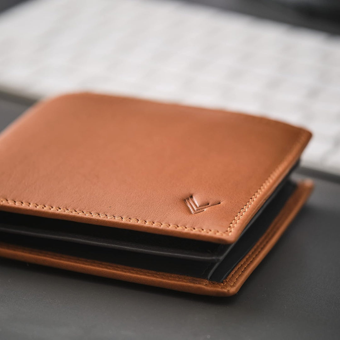 Lavalen® Geldbörse Herren Leder - Portmonee Herren Gross - Portemonnaie Herren Leder Handgemachte -