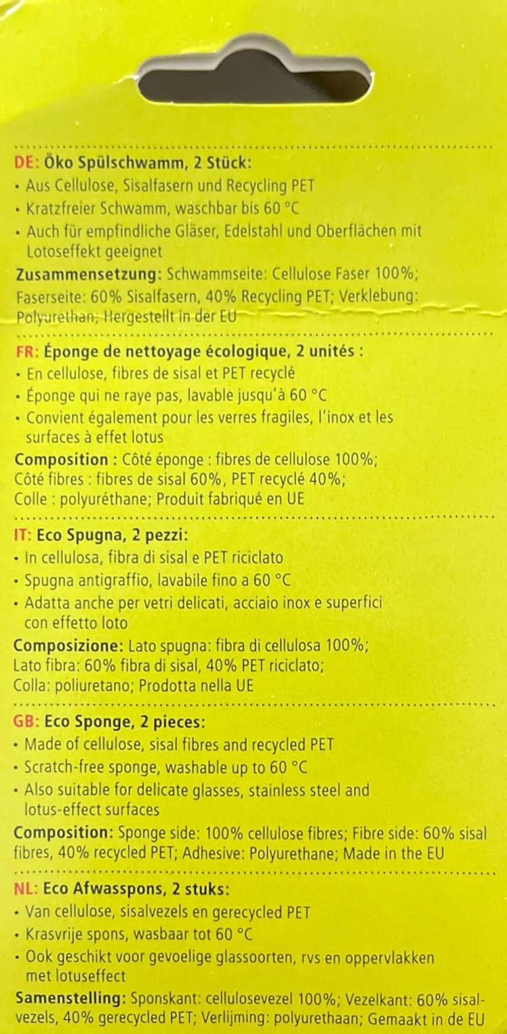 Öko-Spülschwamm 6 x 2.00 Stk, 6 x 2.00 Stk