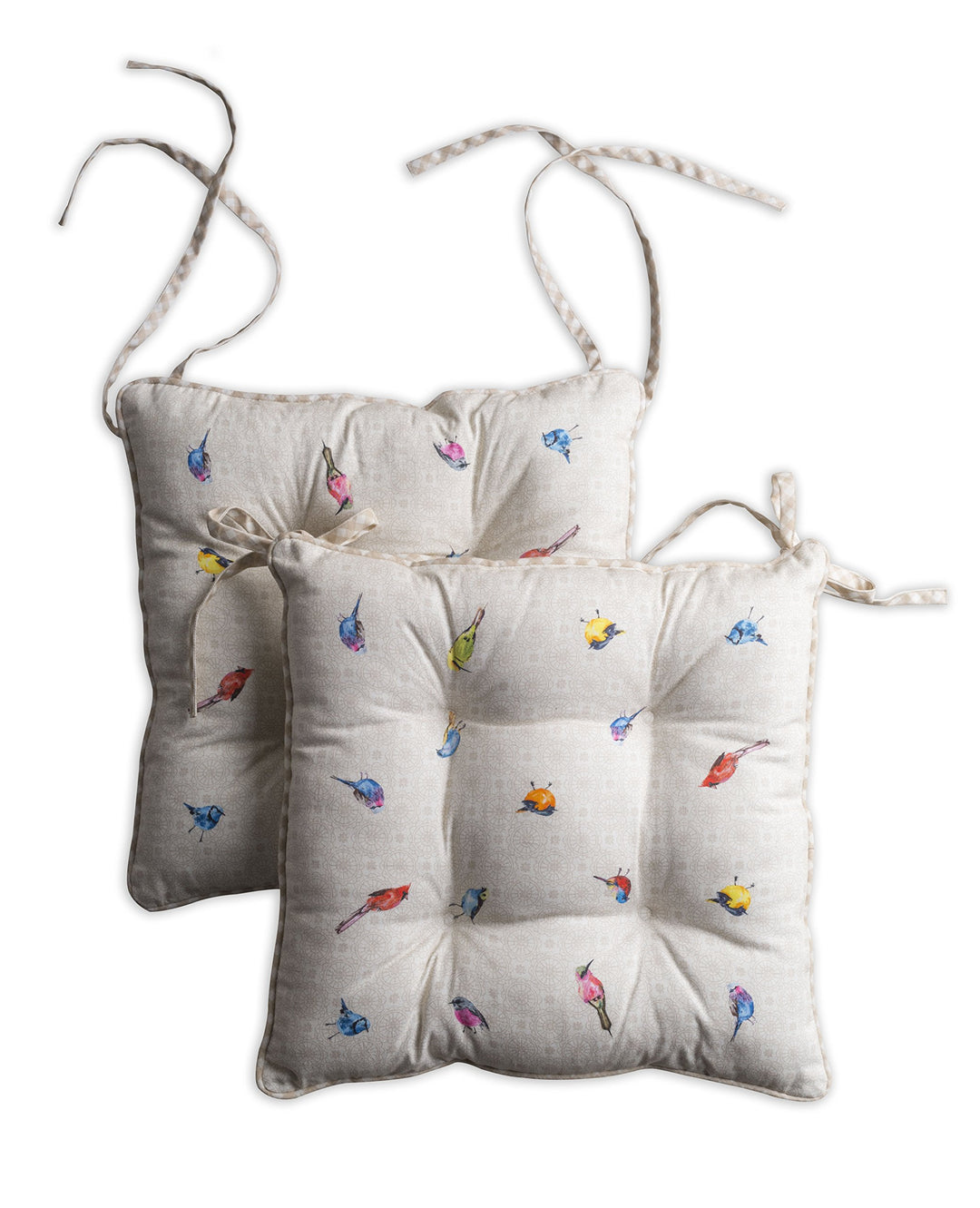 Maison d' Hermine Birdies on Wire Satz von 2 Sitzkissen 40 cm x 40 cm | Ostern, Birdies On Wire