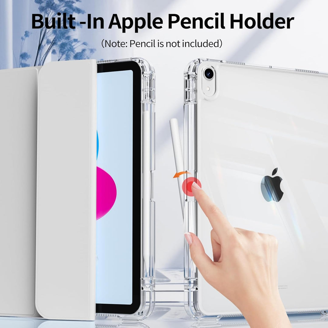 Hülle für iPad (A16) 11 Zoll (2025) & iPad 10. Generation (2022) mit Stifthalter, Stossfeste Schutzh