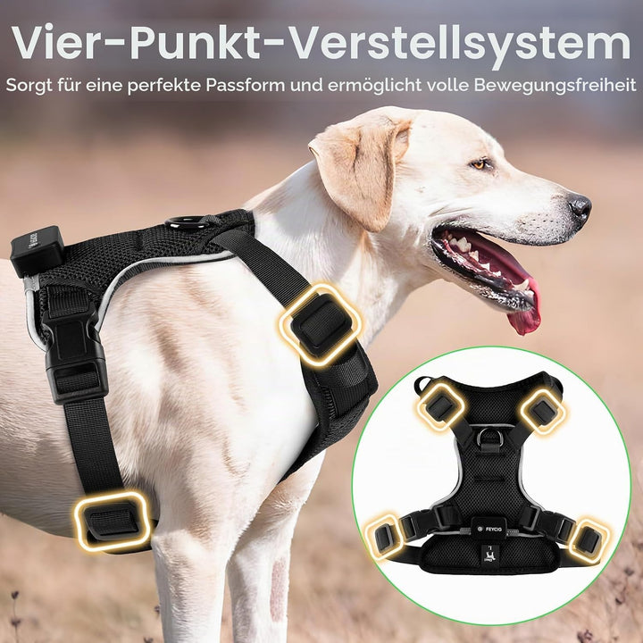 Light Up Dog Hundegeschirr Leuchtend LED Aufladbar - Leuchtgeschirr Leuchtend für Klein Mittelgrosse