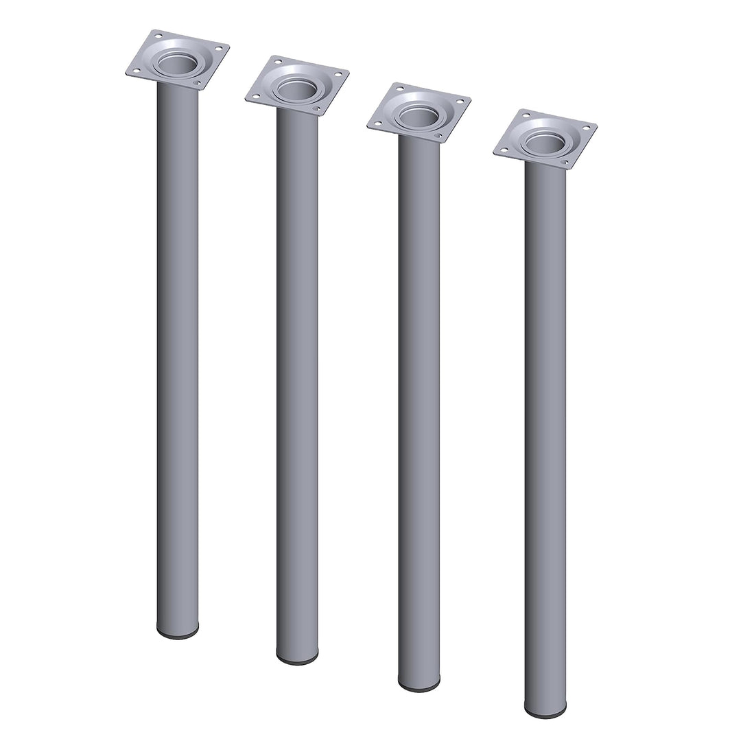 DIY Element System Möbelfuss rund – Stahlrohrfuss, ideal als Tischbein für die Gestaltung individuel