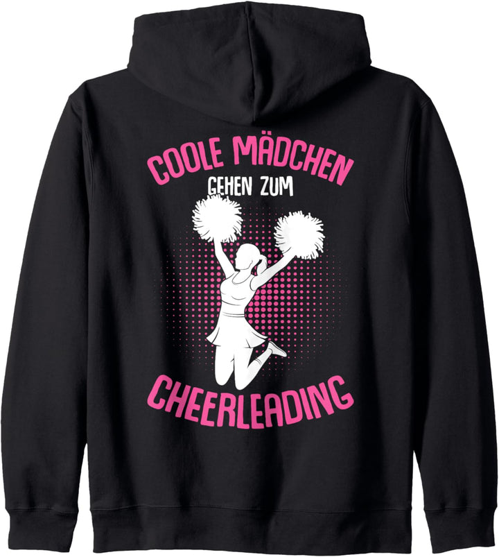 Coole Mädchen gehen zum Cheerleading Cheerleader Cheer Kapuzenjacke