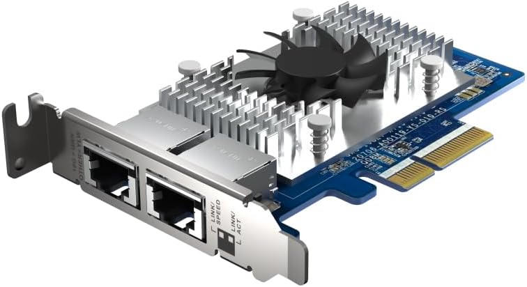Qnap QXG-10G2T-X710 PCIe Gen 3 10GbE Netzwerk-Erweiterungskarte, blau
