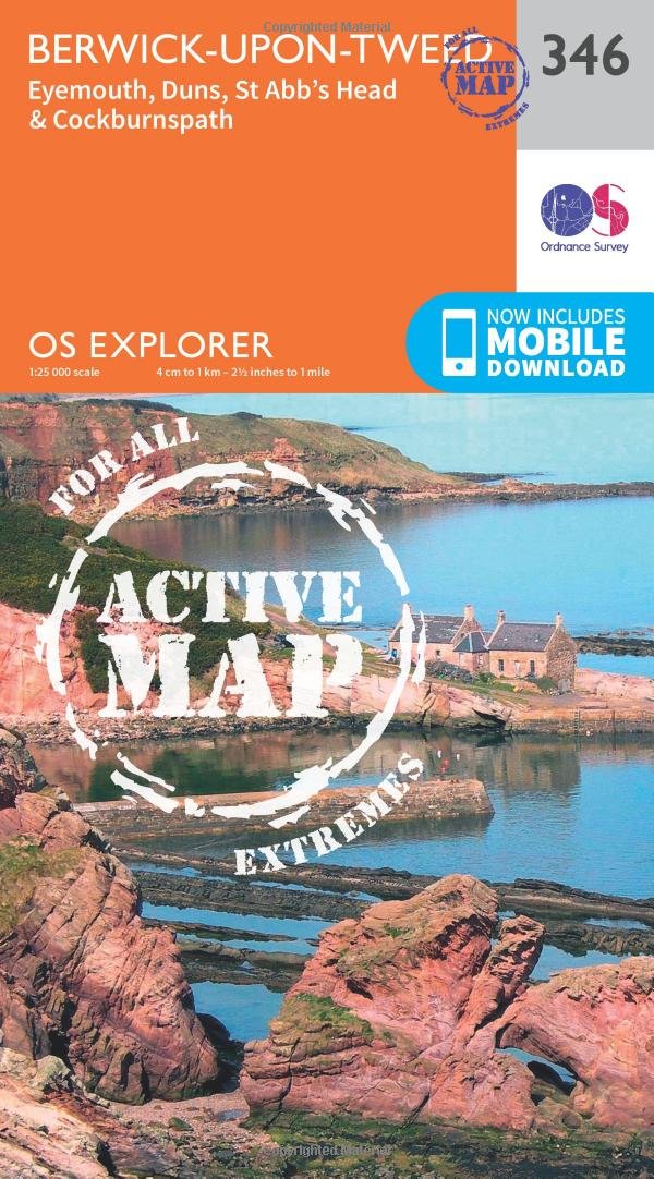 Berwick-Upon-Tweed (OS Explorer Active Map, Band 346), Karte