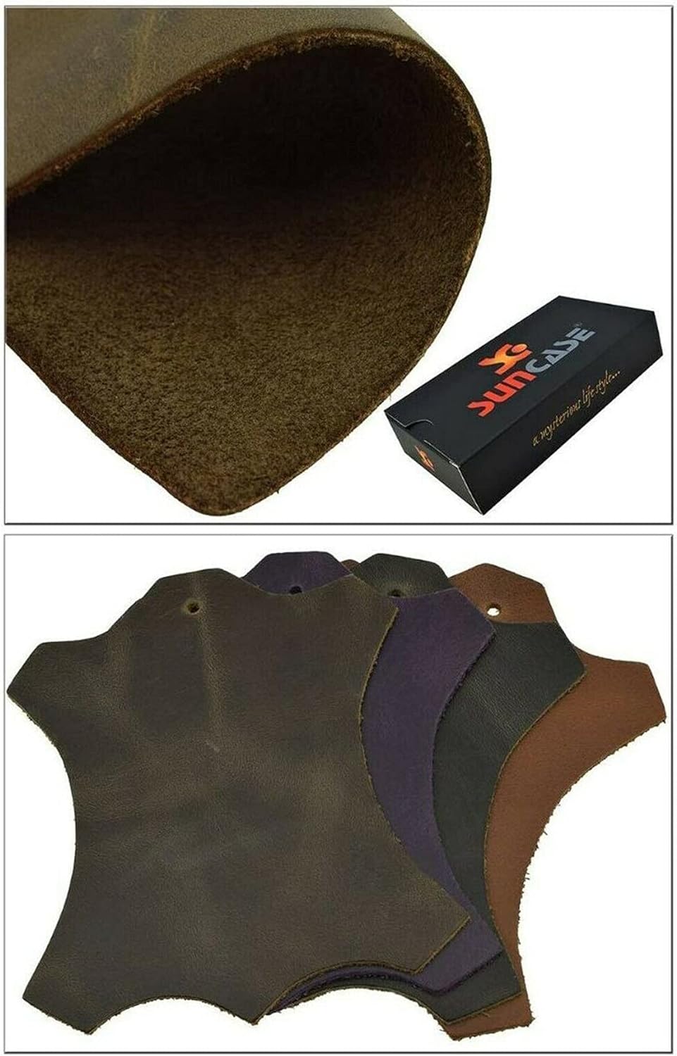 Suncase Book-Style Hülle kompatibel mit Xiaomi Redmi Note 10 Leder Tasche (Slim-Fit) Lederhülle Hand