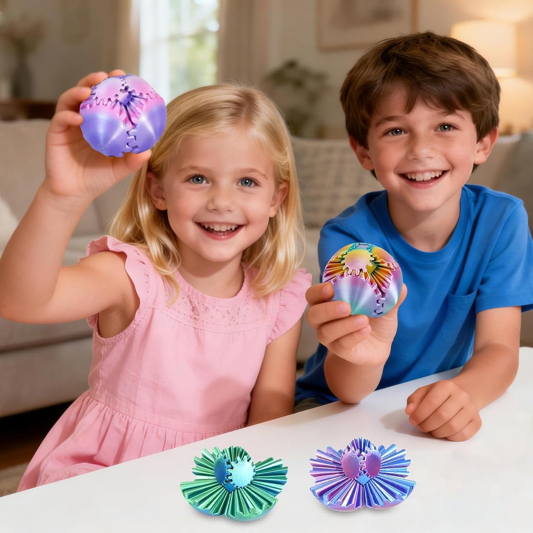 Gear Ball 3D gedrucktes Fidget Spielzeug Drehbare Zahnradkugel Stressabbau Schreibtischspielzeug Erw