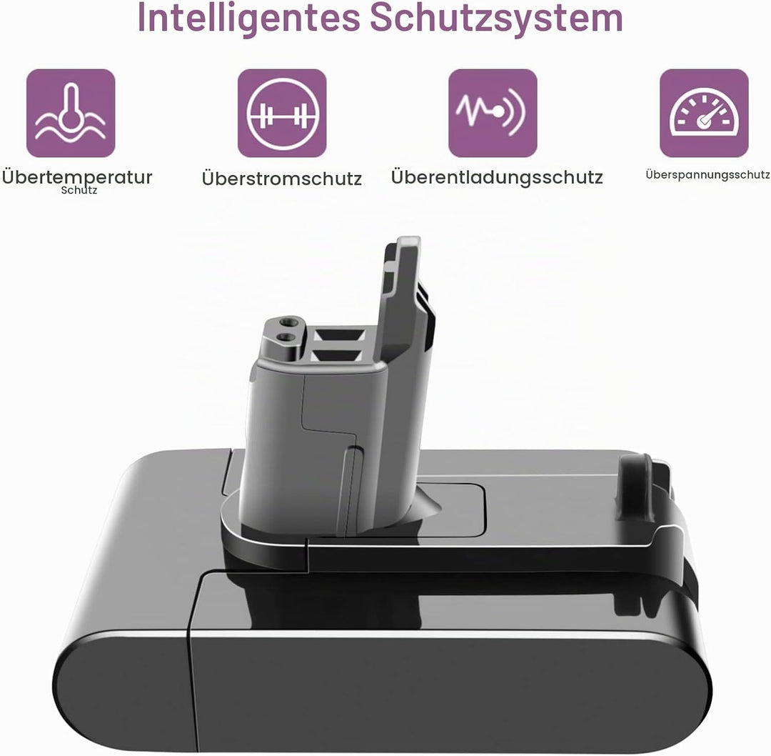 ADVTRONICS 22.2V 4000mAh Ersatzakku für Dyson DC34 DC31 DC35 DC44 DC45 Handstaubsauge für Dyson Typ