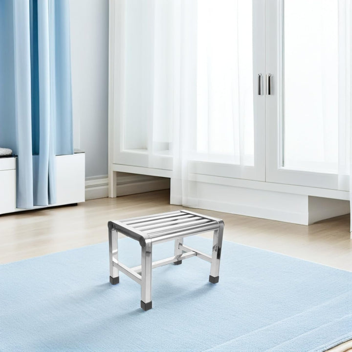Ciieeo Duschhocker Aus Edelstahl Wasserdicht Kleiner Metallhocker Für Badezimmer Und Küche Rutschfes