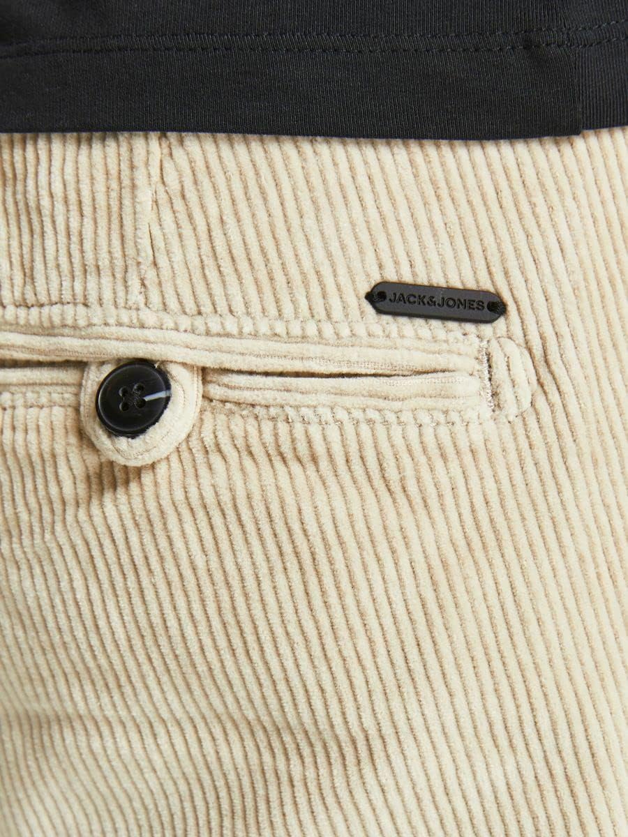 JACK&JONES Mens JJIACE JJDYLAN Corduroy AKM Oatmeal Hose, 34/34