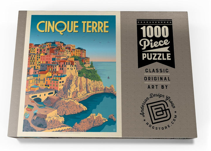 Italien: Cinque Terre, Vintage Poster - Premium 1000 Teile Puzzle - MyPuzzle Sonderkollektion von An