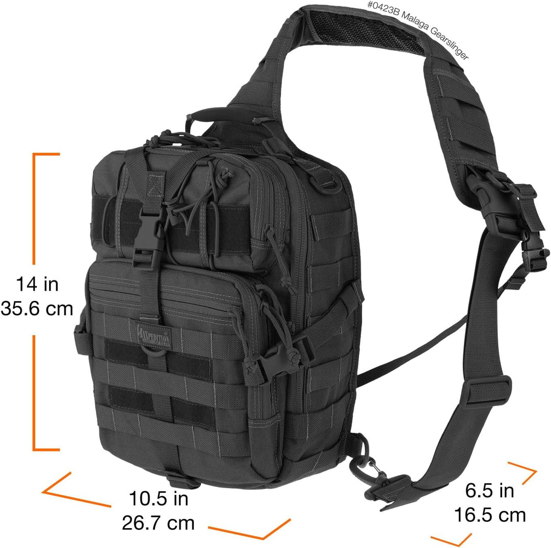 Maxpedition Malaga GearSlinger Schwarz, Schwarz