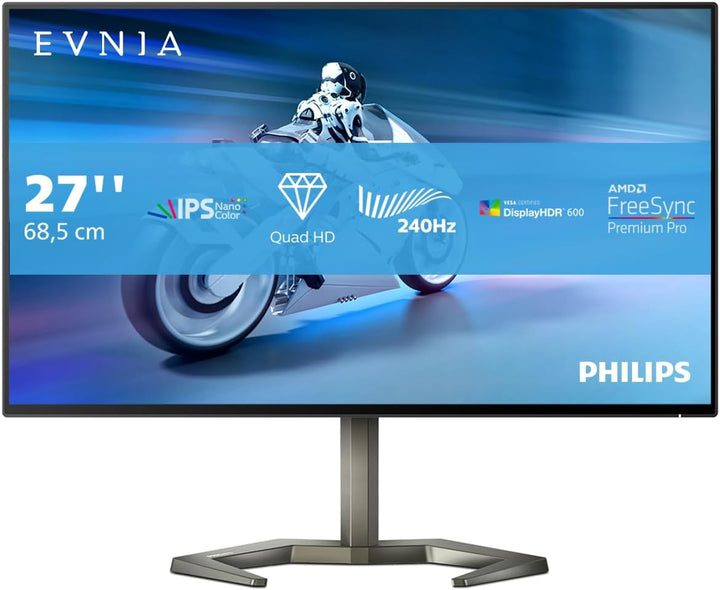 Philips Evnia 27M1F5500P - 27 Zoll QHD Gaming Monitor, HDR600, G-Sync Compatible, FreeSync Premium P