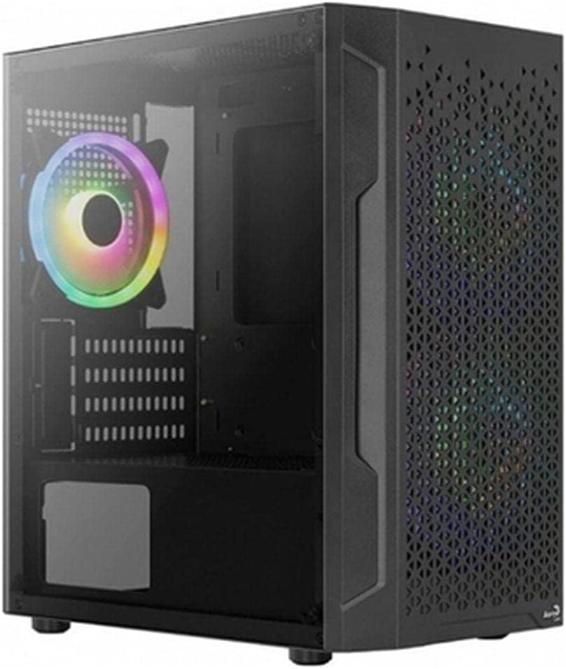 Aerocool Trinity Mini, Mini ATX Tower Case, Tempered Glass Side Panel, 1 x 12cm FRGB Fans, 2 x FRGB