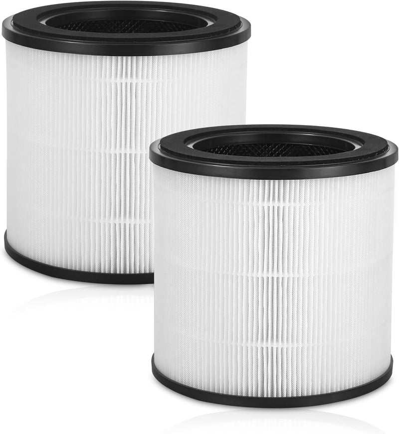 2 Stück HEPA-Ersatz Ersatzteil Aktivkohlefilter-Set Kompatibel mit Philips 800 Series Luftreiniger,