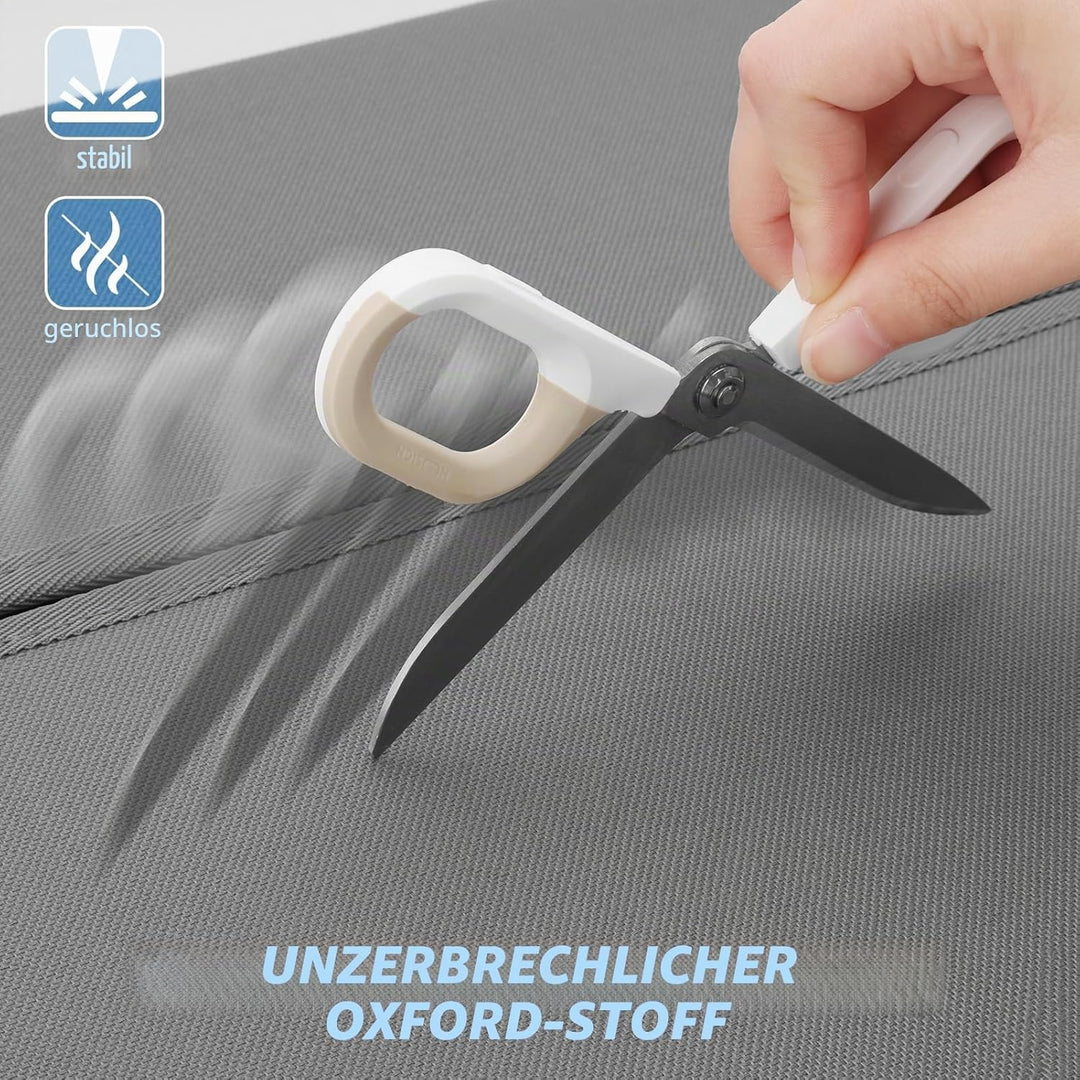 DesignSter 2 Stück Aufbewahrung Bettwäsche Organizer, Faltbarer Organizer Unterbett Kleiderschrank A