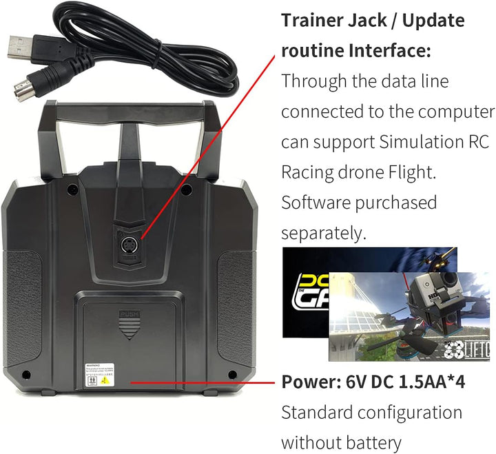 FLYSKY FS-i6X 10CH 2,4GHz RC Sender Controller mit iA6B Empfänger Upgrade Kabel für RC Boot Racing D