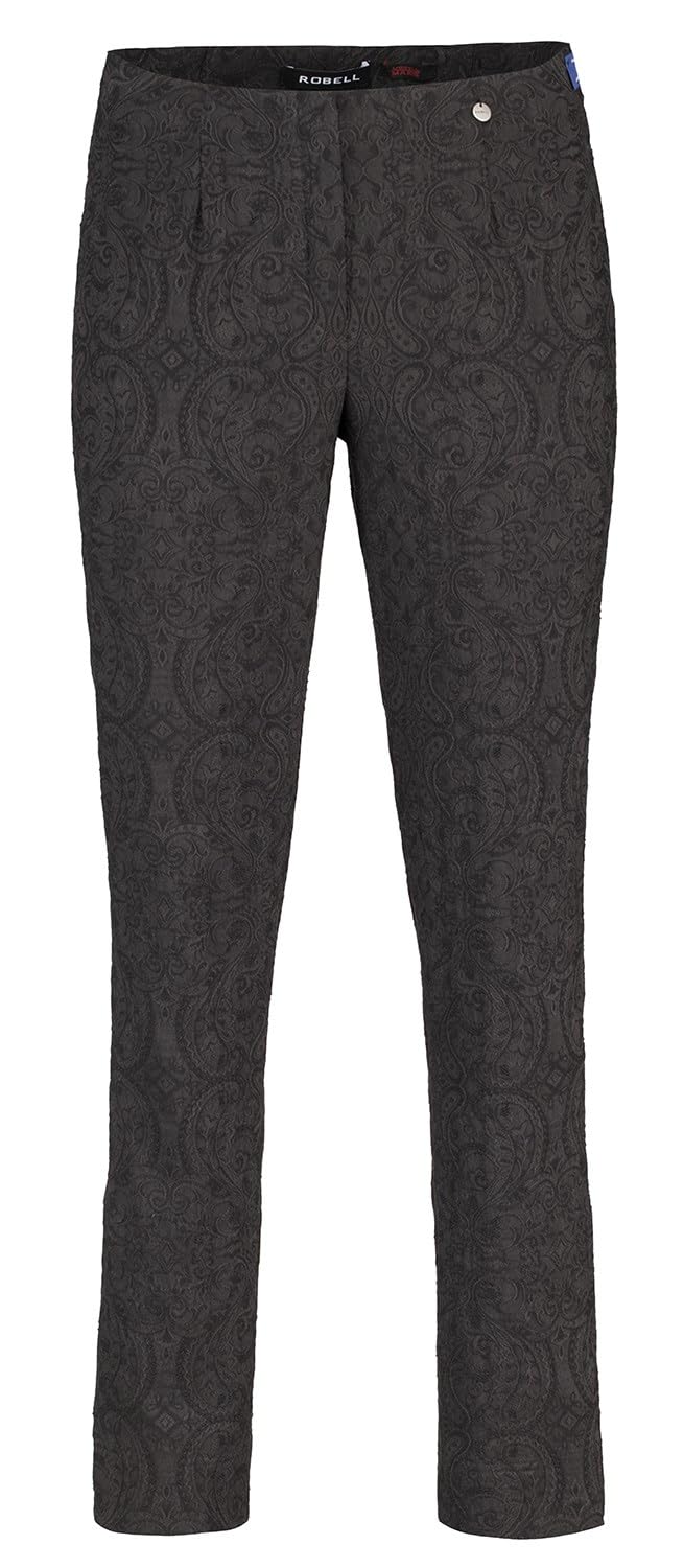 Robell Style Marie - Stoffhose Damen high Waist - Damenhose Power Stretch - Bengaline Stoff Hose mit