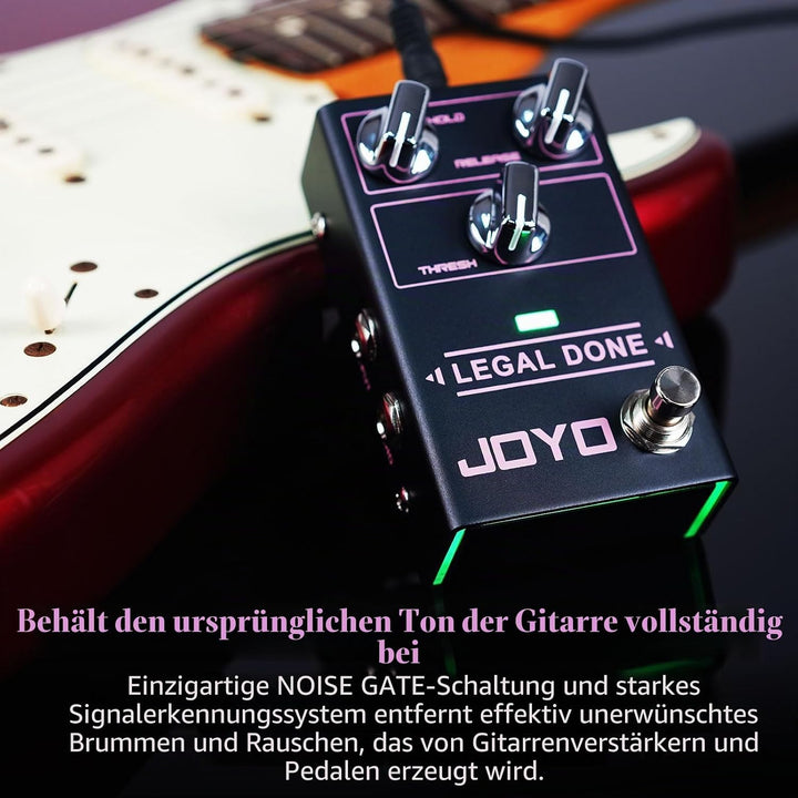JOYO Noise Gate Pedal Noise Suppressor Gitarre Pedal Noise Killer und Reduktion Brummen für E-Gitarr