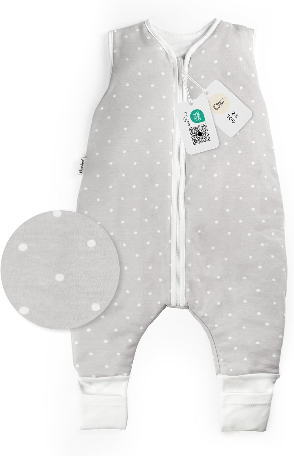 Ehrenkind® Babyschlafsack | Schlafsack mit Füssen 2.5 TOG | Bio-Baumwolle | Ganzjahres Schlafsack Ba