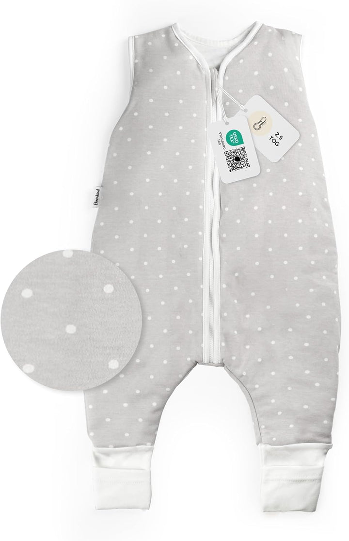 Ehrenkind® Babyschlafsack | Schlafsack mit Füssen 2.5 TOG | Bio-Baumwolle | Ganzjahres Schlafsack Ba