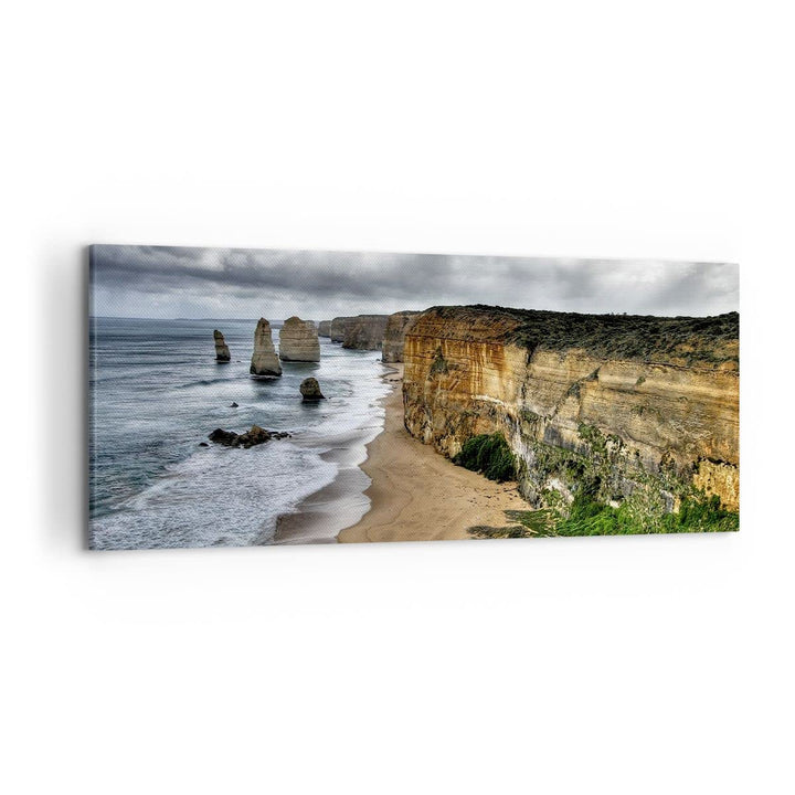 Wandbilder Dekoration Wohnzimmer Strand Ozean Landschaft Panorama Bilder auf Leinwand 120x50cm Leinw
