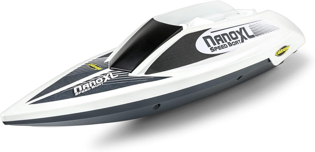 Carson 500108047 Speed Boat Nano XL 100% RTR - mit 2.4 GHz Fernbedienung, RC Boot mit Funktionen, fe