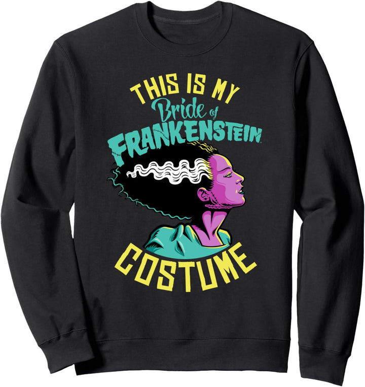 Universal Monsters Bride Of Frankenstein Costume Halloween Sweatshirt