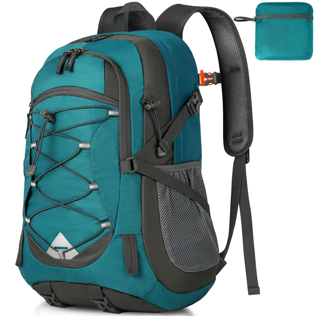 IGOLUMON Wanderrucksack Herren Damen 40L Wasserdichter Rucksack Leicht Faltbarer Reiserucksack Trekk