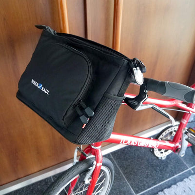 KLICKfix Fahrradtasche ALLEGRA LENKERTASCHE, 0275S, 14 x 33 x 22 cm Schwarz, Schwarz