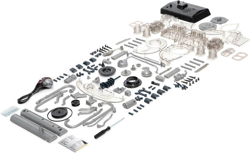 FRANZIS 67152 – Volkswagen VW Bulli T1 Boxermotor, originalgetreuer Motorbausatz des 4-Zylinder Moto