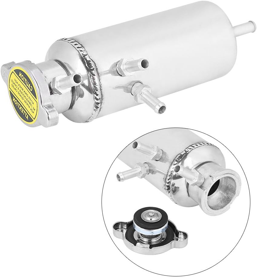 Kühlflüssigkeitsbehälter,350ml Kühlmittelbehälter Kit Aluminium Auto SUV Überlauf Catch Tank Kühler