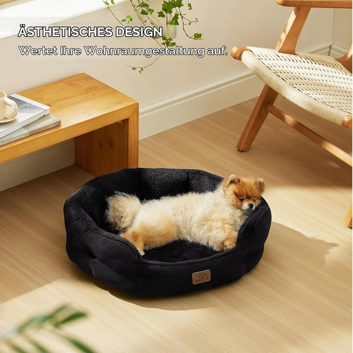 Bedsure Katzenbett waschbar Katzen Bettchen - 63x53x20cm Katzen Bett mit Zweiseitig Innenkissen Katz