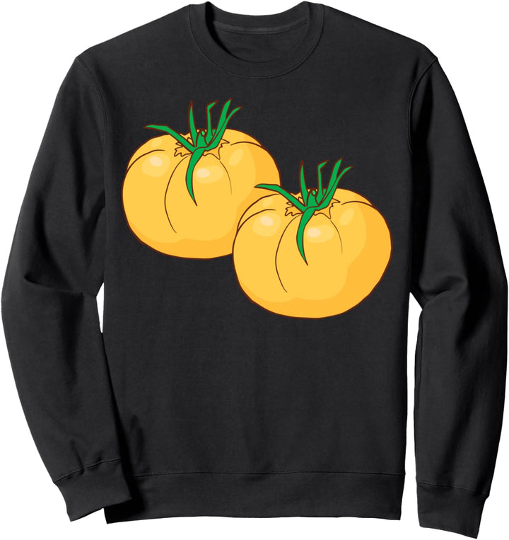 Gelbe Tomaten Gemüse Vegan Veganer Vegetarier Vegetarisch Sweatshirt