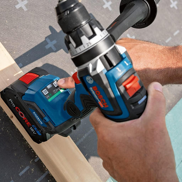 Bosch Professional 06019J5005 GSR 18V-150 C, Blue, mit 2x8.0 Ah Akku+Lader,CoMo in L-BOXX GSR 18V-15