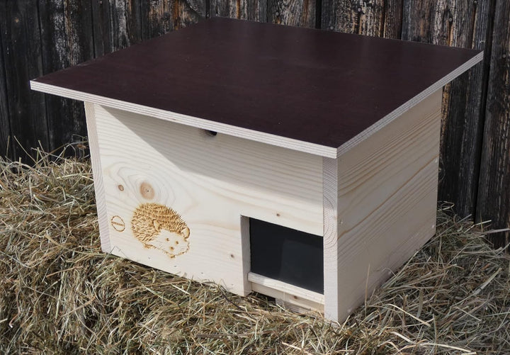 Qualität aus Niederbayern ARBRIKADREX Igelhaus 45cm x 40cm x 28cm Igelhotel 20mm Vollholz Winterfest