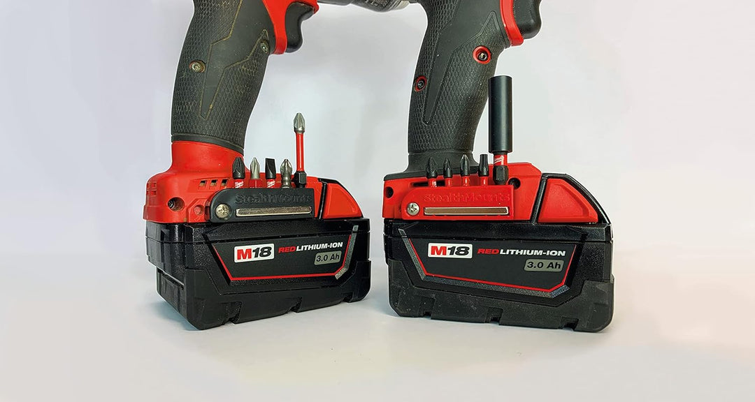 StealthMounts Rot Milwaukee M18 magnetischer Bit-Halter | Bit Organizer für Bohrer | Idealer Bit-Hal