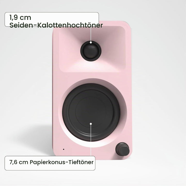 Kanto ORA 100W Powered Bi-amp Reference Desktop Computer Speakers w/Bluetooth 5.0 &amp; USB-C | 100 Hz C