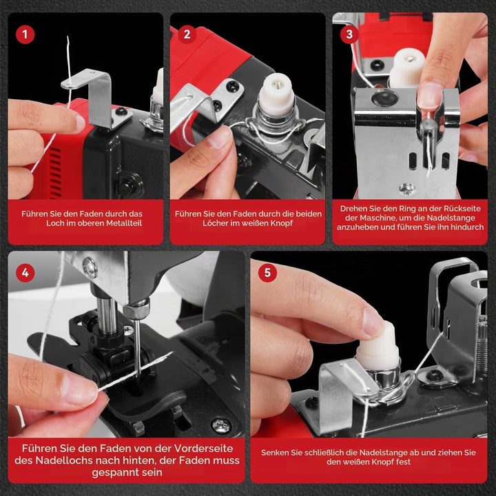 ONEVAN Elektrische Sacknähmaschine-210W Kupfermotor, Akku-betrieben, für Gewebesack, Jutesack &amp; Kraf