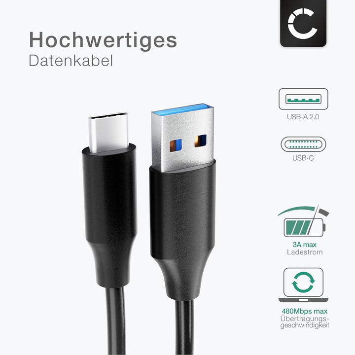 subtel USB C Type C Ladegerät USB Kabel - 2A / 2000mA Ersatz Ladekabel kompatibel mit JBL Charge 4,