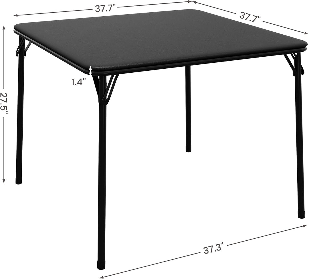 Falttisch Quadratischer Spiel &amp; Kartentisch, Wasserdicht PU, 85cm Für Wohnzimmer Camping Indoor Outd