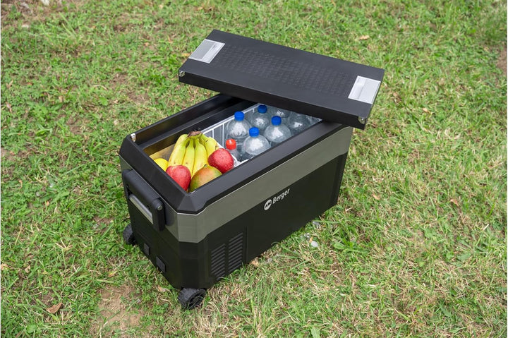 BERGER Tragbare Kompressor Kühlbox RMC 40 Liter | Elektrische Kühlbox ideal für Camping mit Elektron