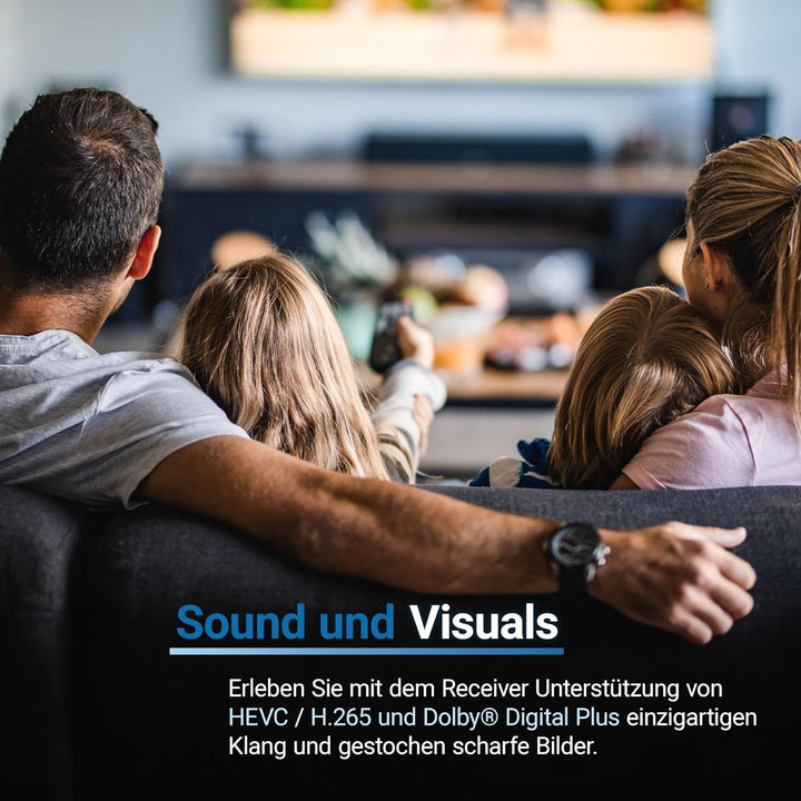 Sky Vision Vision DVB-T2 Receiver für Italien (Italienische Menüführung, HD-Empfänger, Antennen-Rece