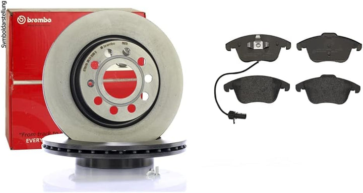 Brembo 09.A820.11 COATED DISC LINE Bremsscheibe - 1 Stück & P 85 113 Bremsbelagsatz, Scheibenbremse