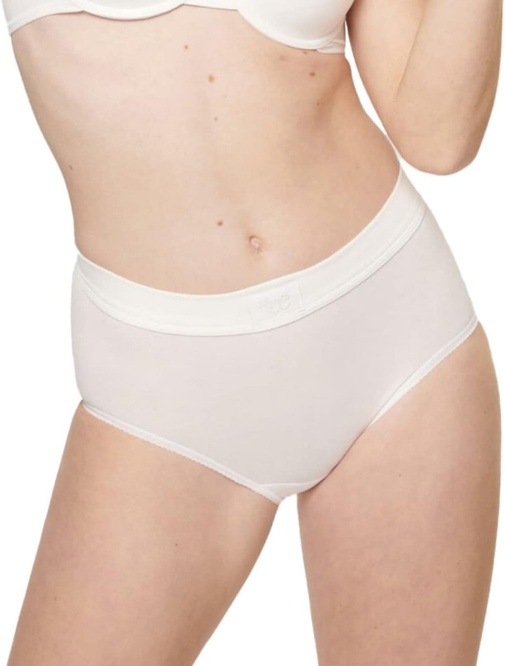 Sloggi 6er Pacl Double Comfort - Damen - Maxi Slip - Baumwolle 38 Weiss, 38 Wei&#xDF;