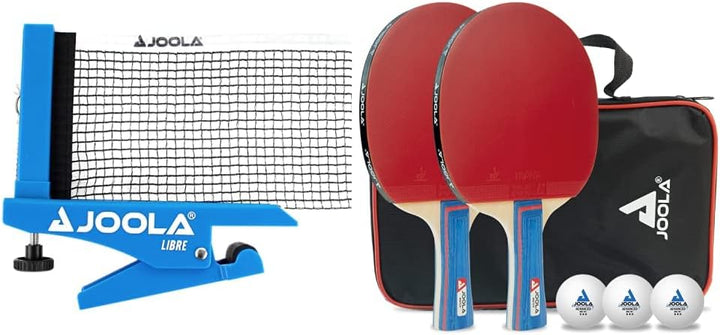 JOOLA Tischtennisnetz LIBRE- OUTDOOR Tischtennisnetz-Garnitur für Freizeitsport - Klemmtechnik - Höh