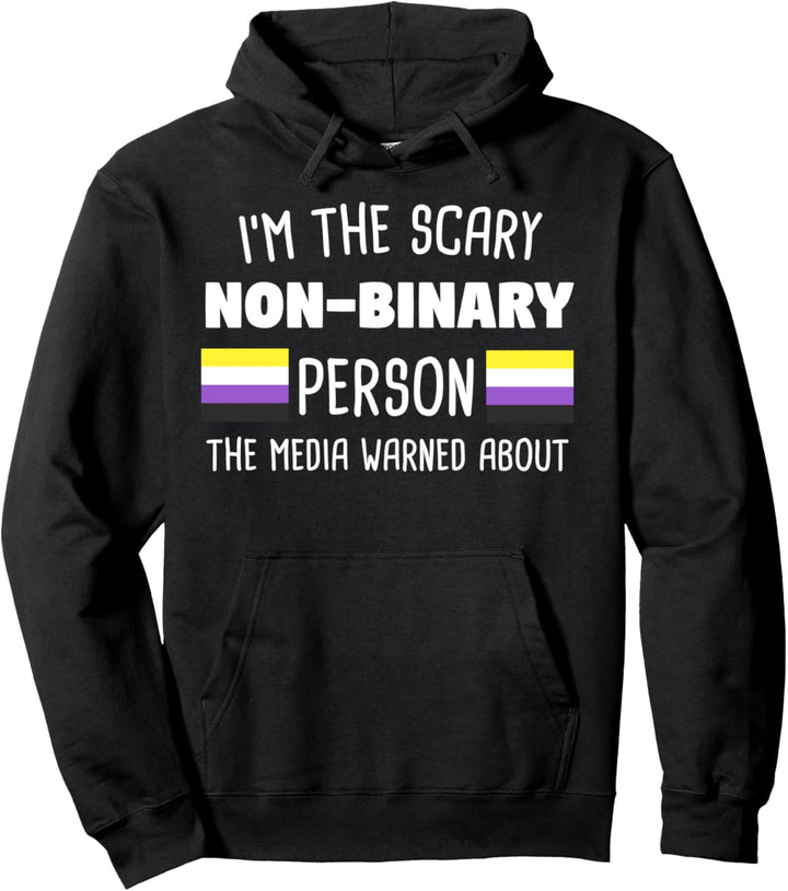 Non Binary Nicht-Binär Flagge Nicht-Gender LGBTQia Geschenk Pullover Hoodie