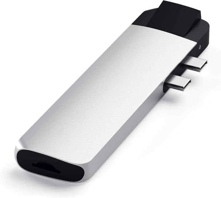 SATECHI Type-C Pro Hub Adapter mit Ethernet – 4K HDMI, USB-C PD, Gigabit Ethernet, USB 3.0, Micro SD